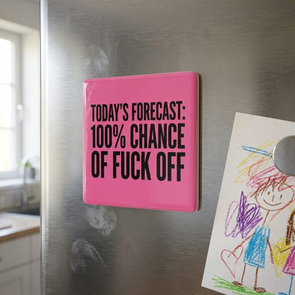 Today's forecast fuck off magnet