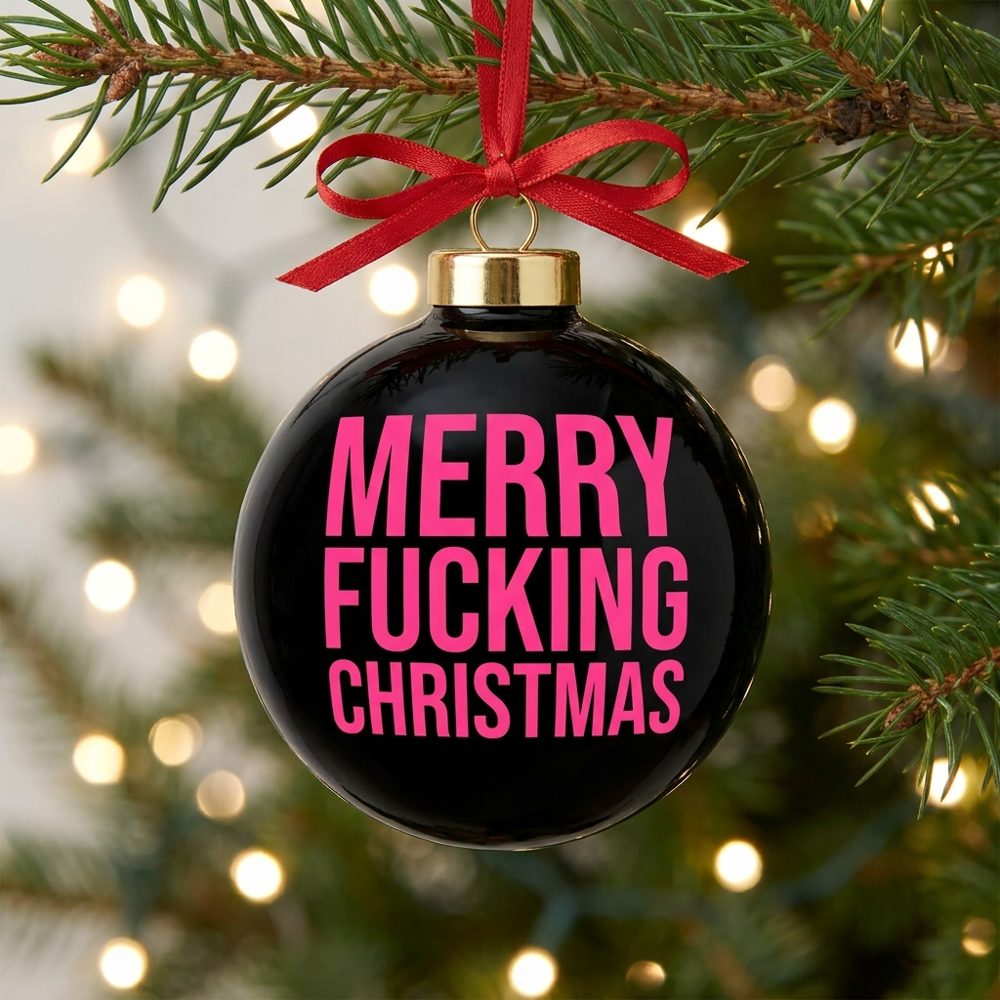 Merry Fucking Christmas ornament
