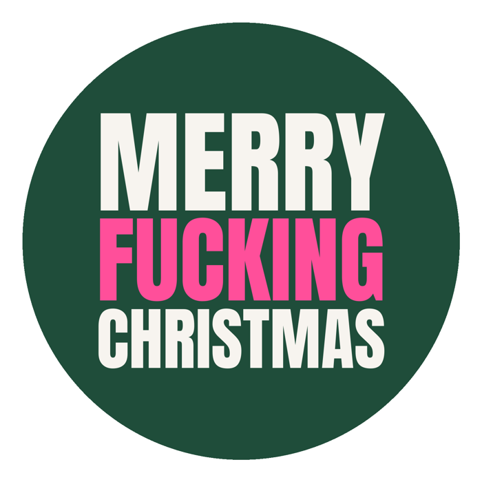 Merry Fucking Christmas sticker